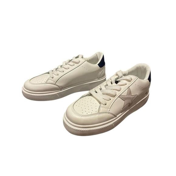 Vintage Havana Women's Star Sneakers White Lace Up Size 8.5 New w/out tags - Picture 2 of 12